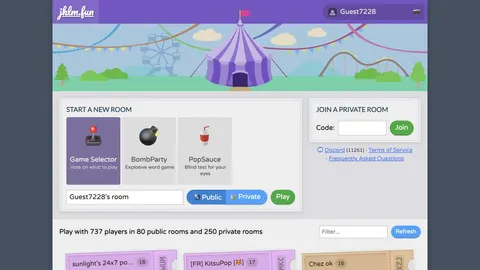 Screenshot of Bomb Party