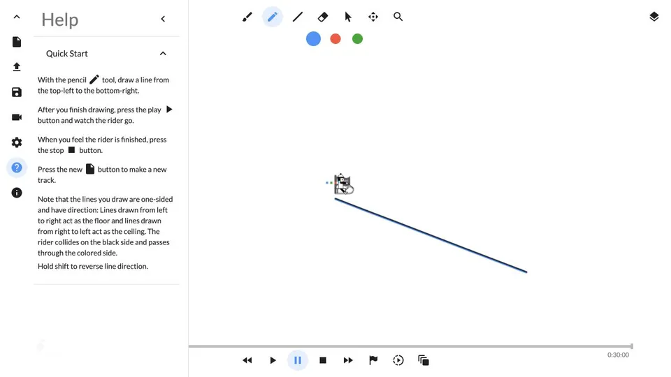 Screenshot of Line Rider