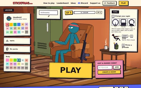 Screenshot of StickFrag
