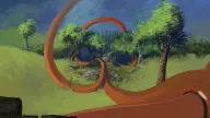 A detail from Zoomquilt’s endlessly zooming painting